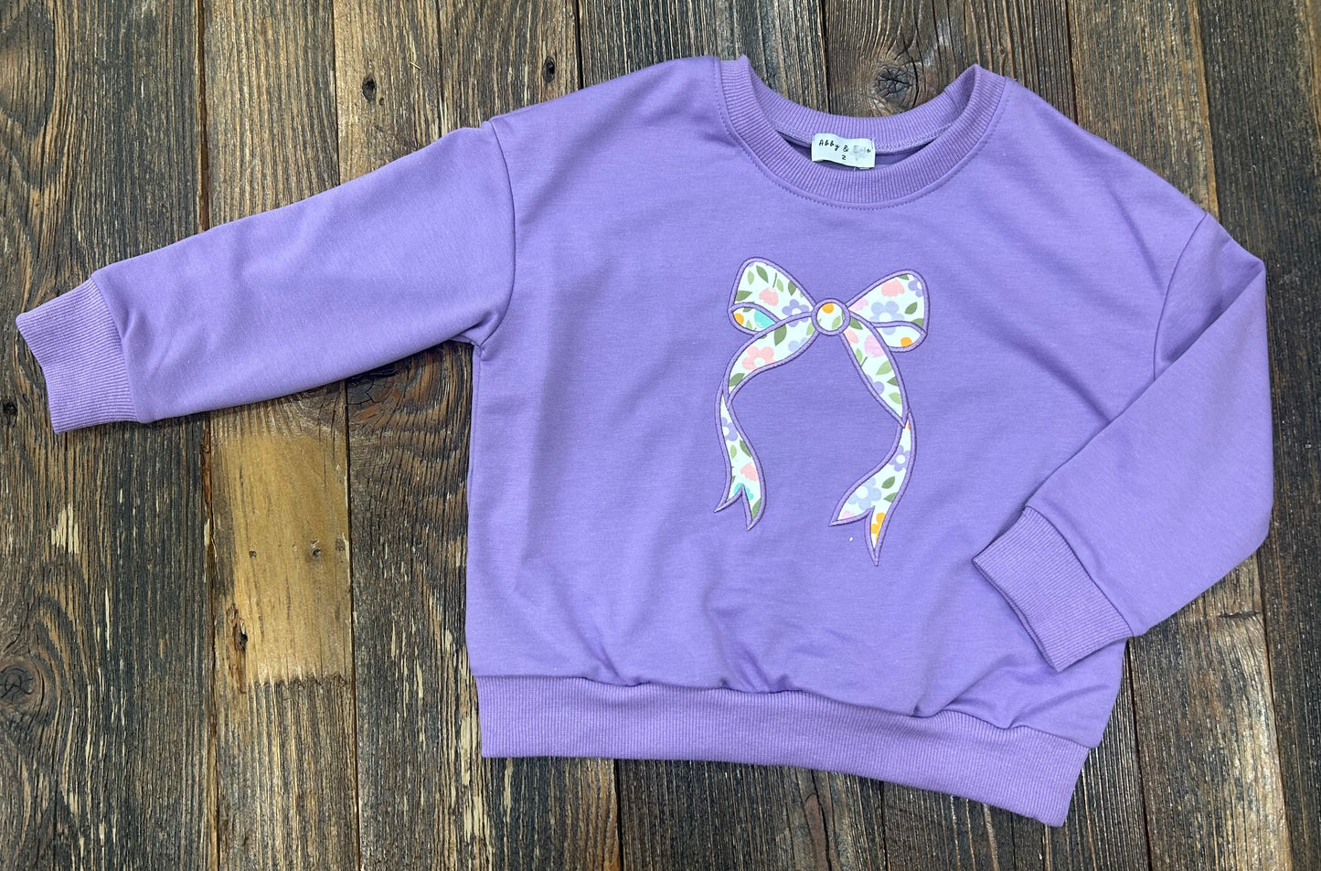 Bow Floral Pullover