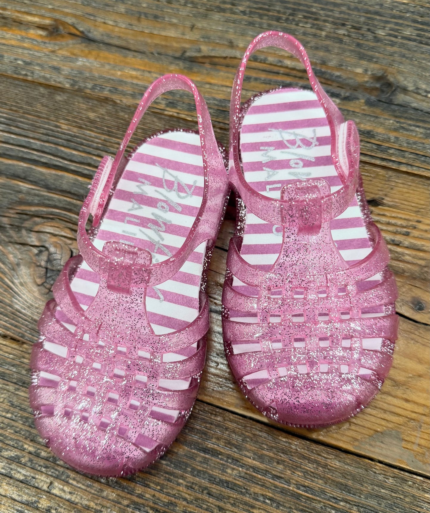 Blowfish Pink Sparkle Jelly Sandal