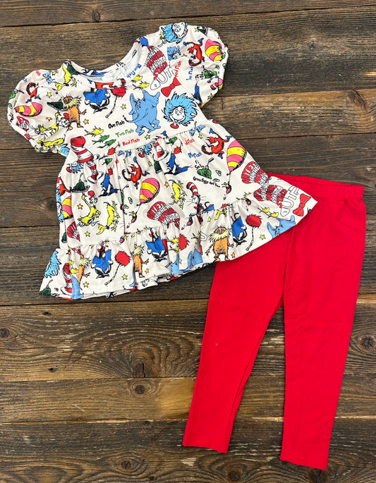 Cat in the Hat Leggings Set