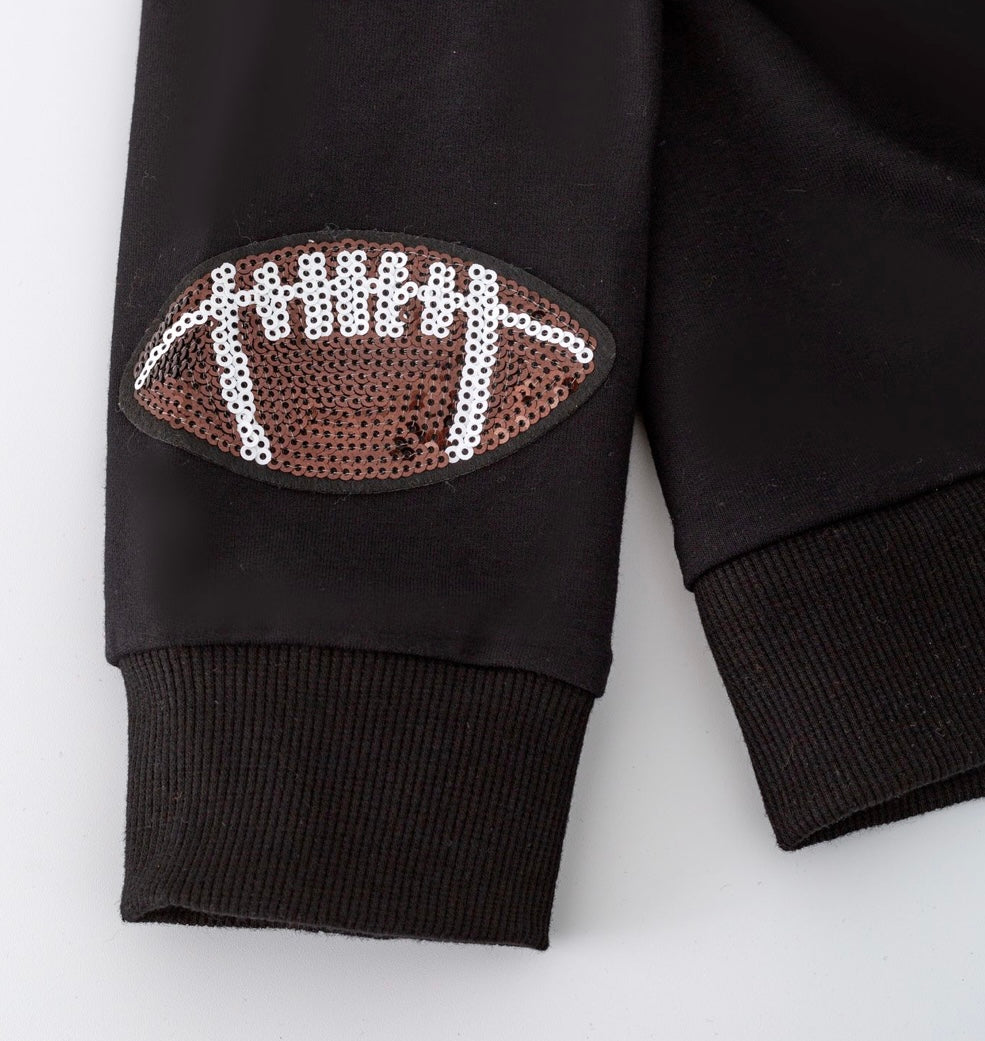 Sequin Football Pullover
