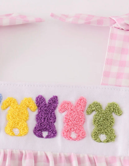 Pink Gingham Spring Bunny Dress
