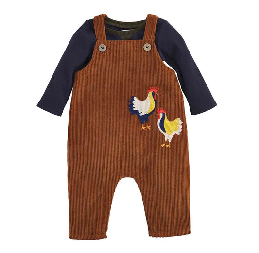 Mudpie Rooster Cord Overall