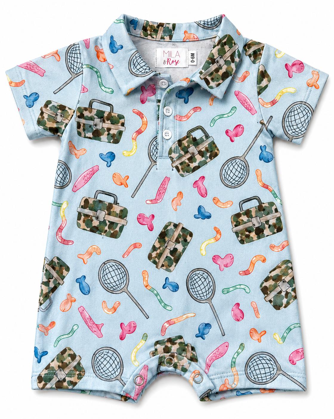 MR Fishing Snacks Polo Shorty