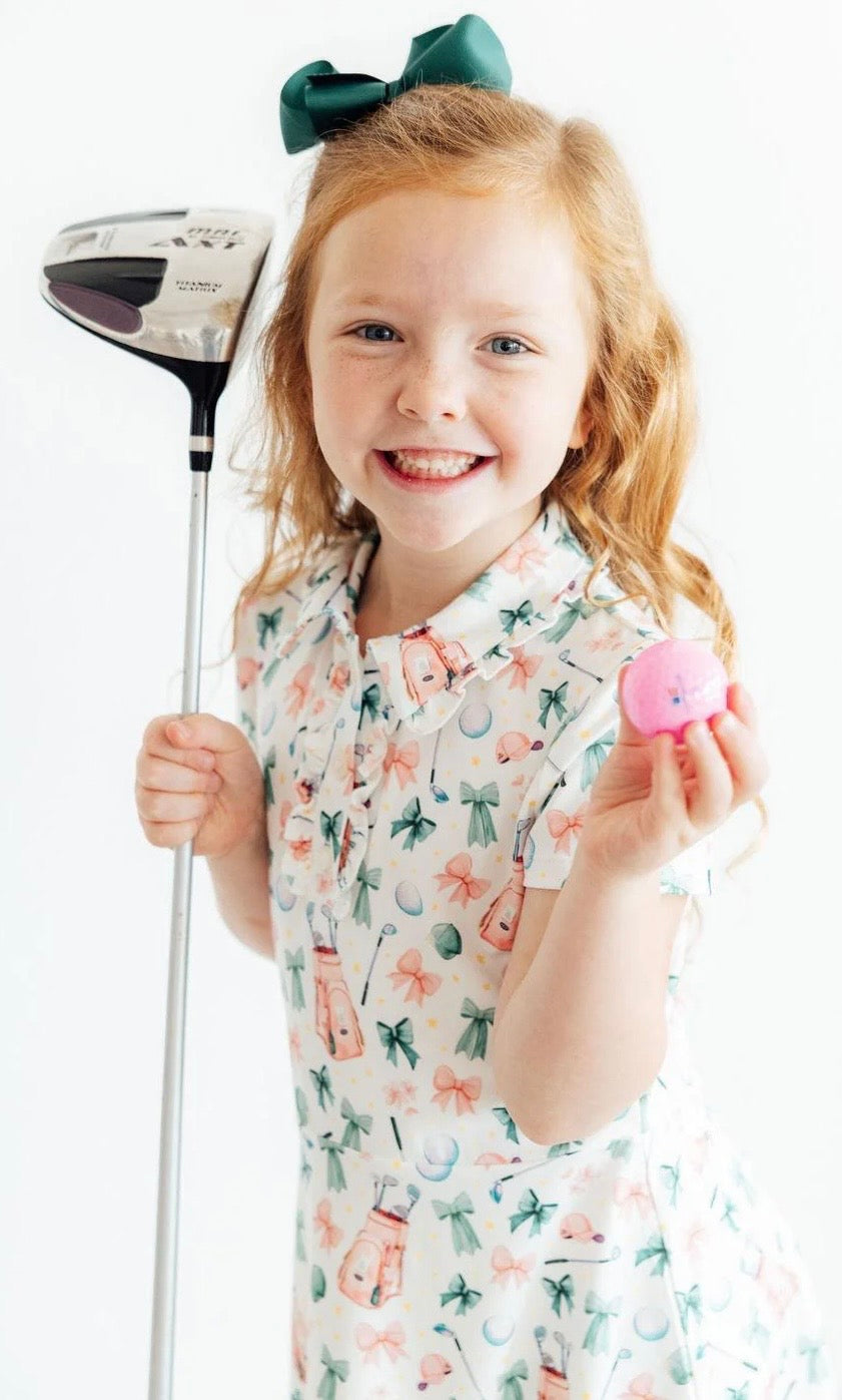 M&R Birdies & Bows S/S Polo Dress