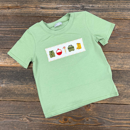 Sage Fishing Embroidery SS