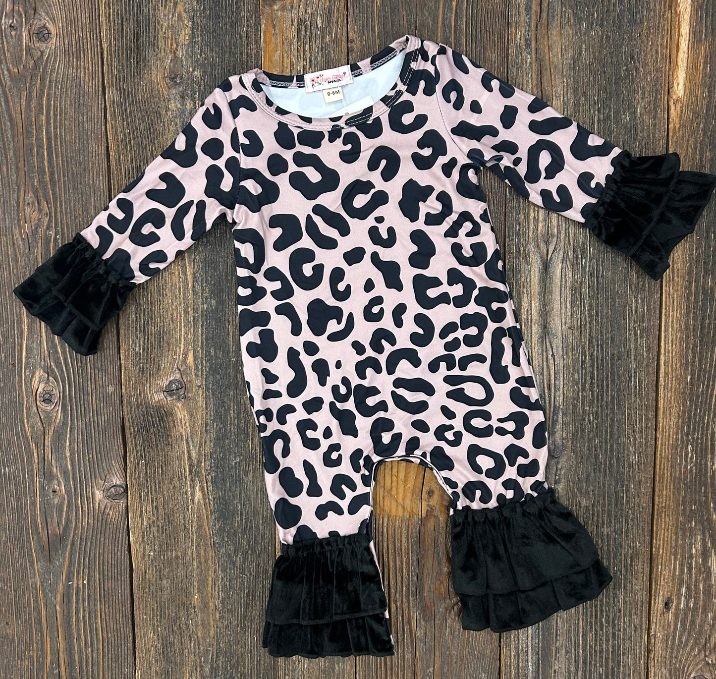 Leopard Ruffle Romper
