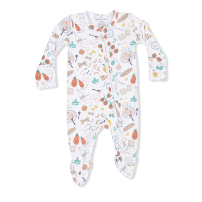 Angel Dear Pasta Lovers 2 Way Zipper Footie