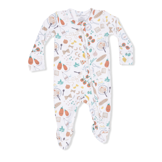 Angel Dear Pasta Lovers 2 Way Zipper Footie
