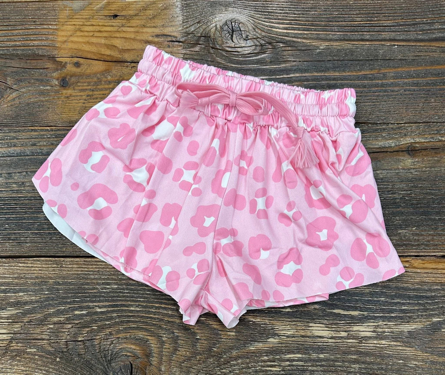 Pink Leopard Butterfly Shorts