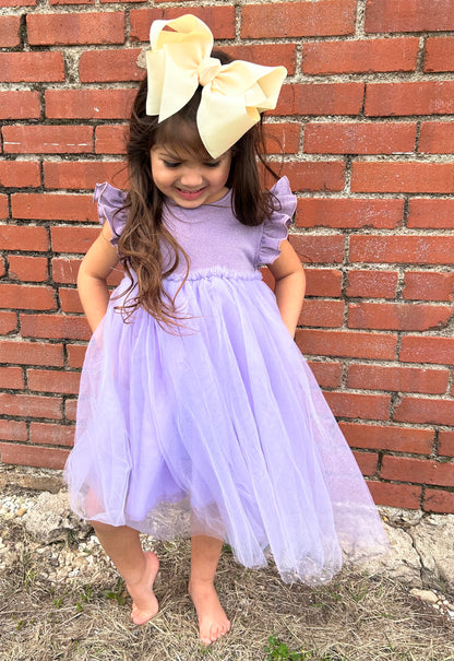 M&R Lavender Shimmer Tutu Dress
