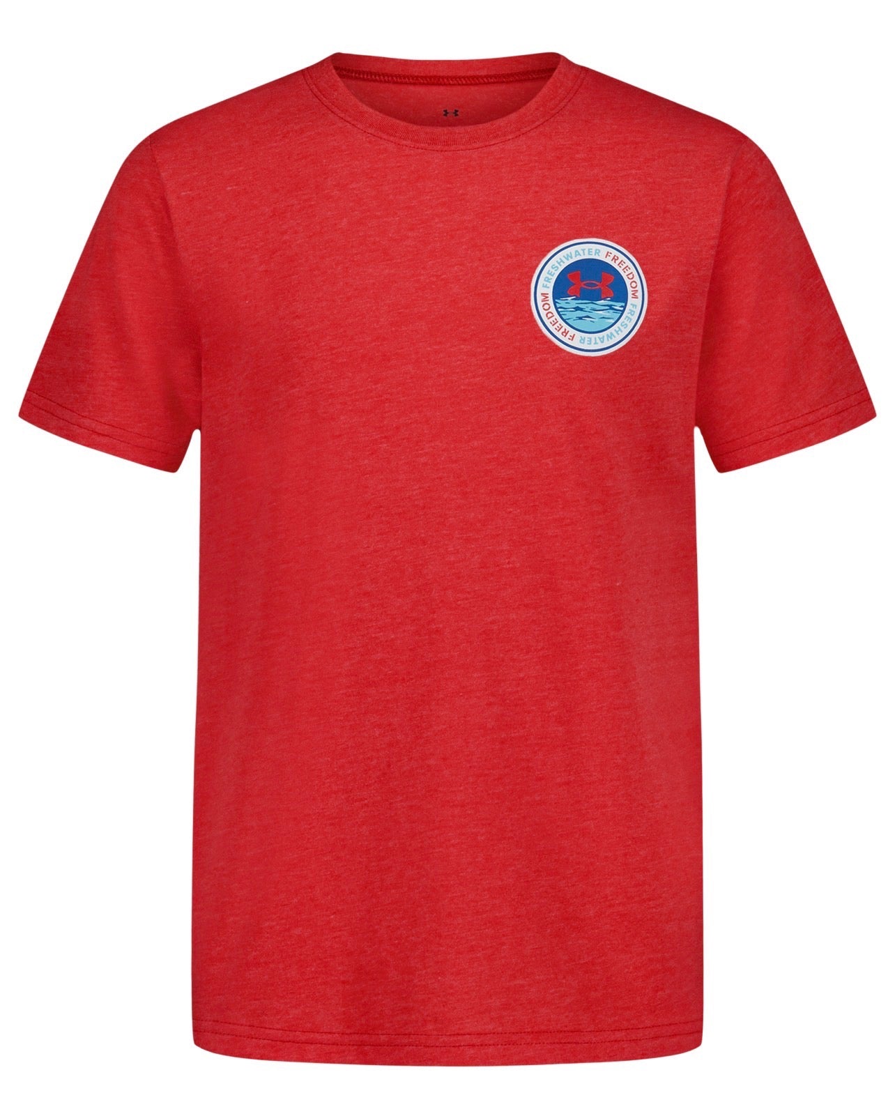 Under Armour Red Heather Fishing Patches Tee