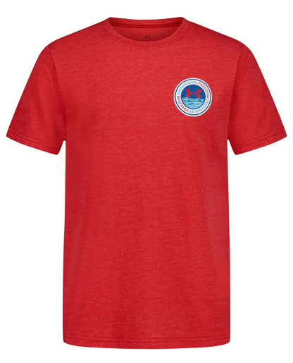 Under Armour Red Heather Fishing Patches Tee