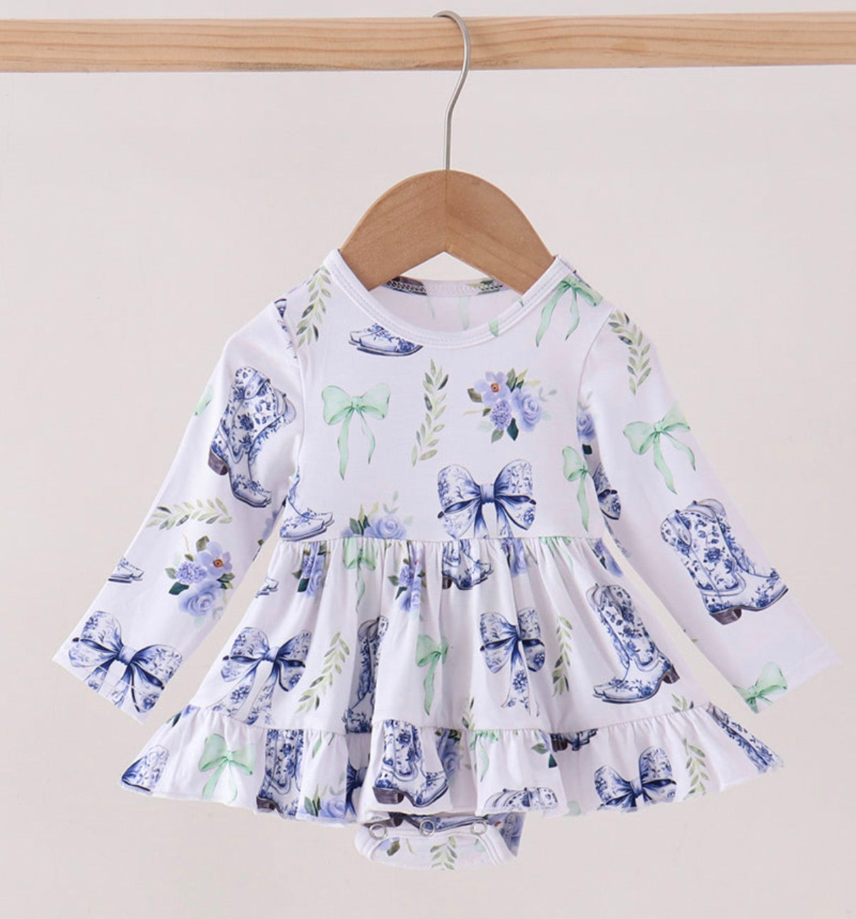 Blue Bow Boots bubble