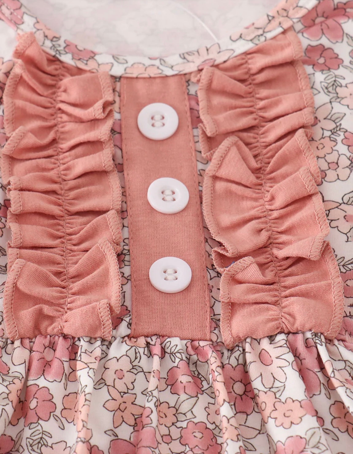 Rust Floral Ruffle Pant Set