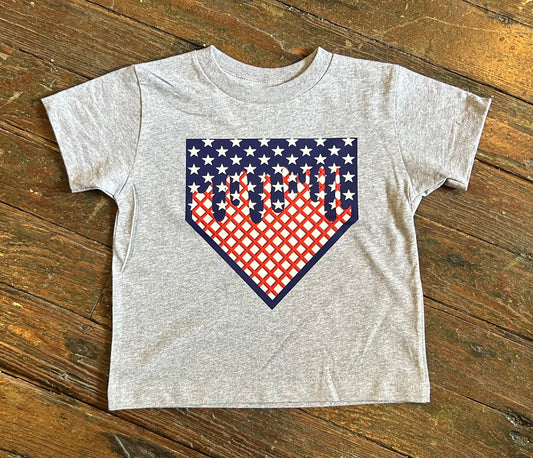 Stars & Stripes Baseball Drip Tee