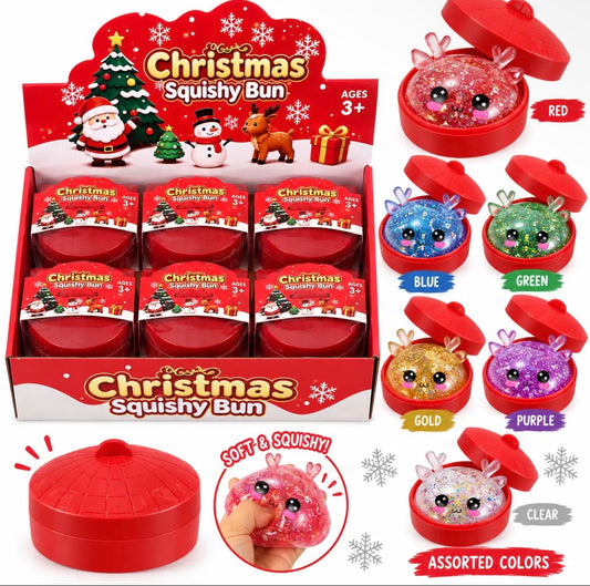 Christmas Glitter Dumpling Reindeer Squishy