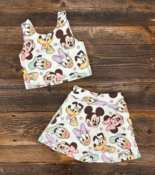 Mint Magical Group Skort Set