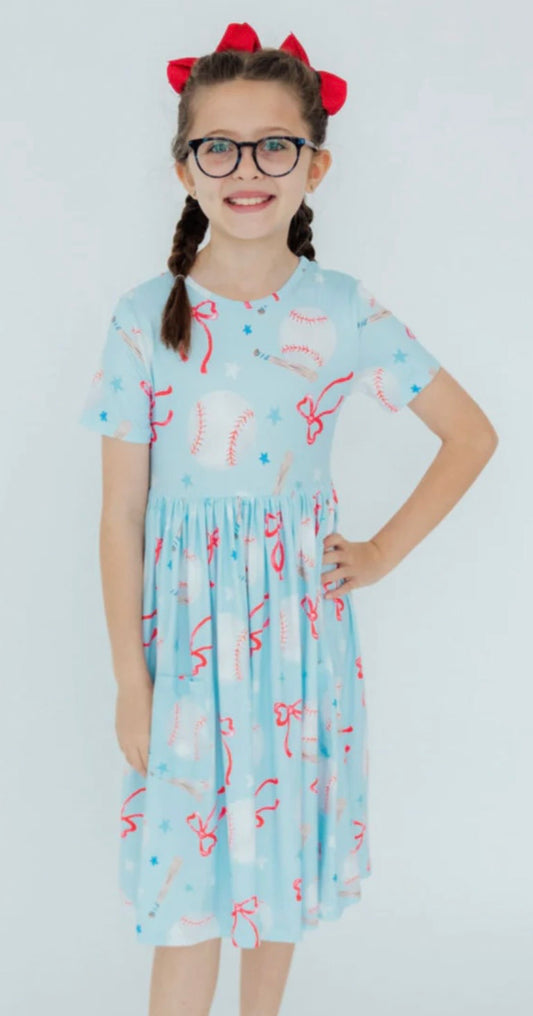 M&R Grand Slam S/S Pocket Twirl Dress