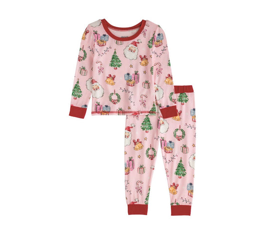 Mudpie Christmas Print Pajama Set