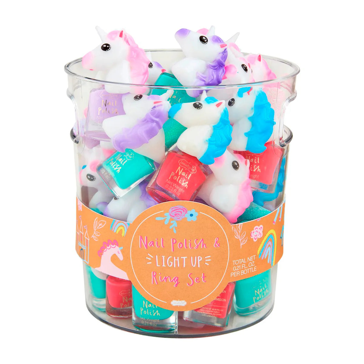 Mudpie Nail Polish & Light Up Ring Set