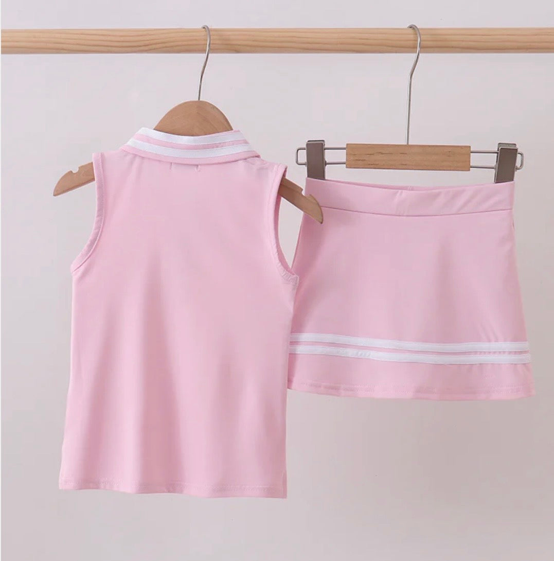 Pink Active Skort Set