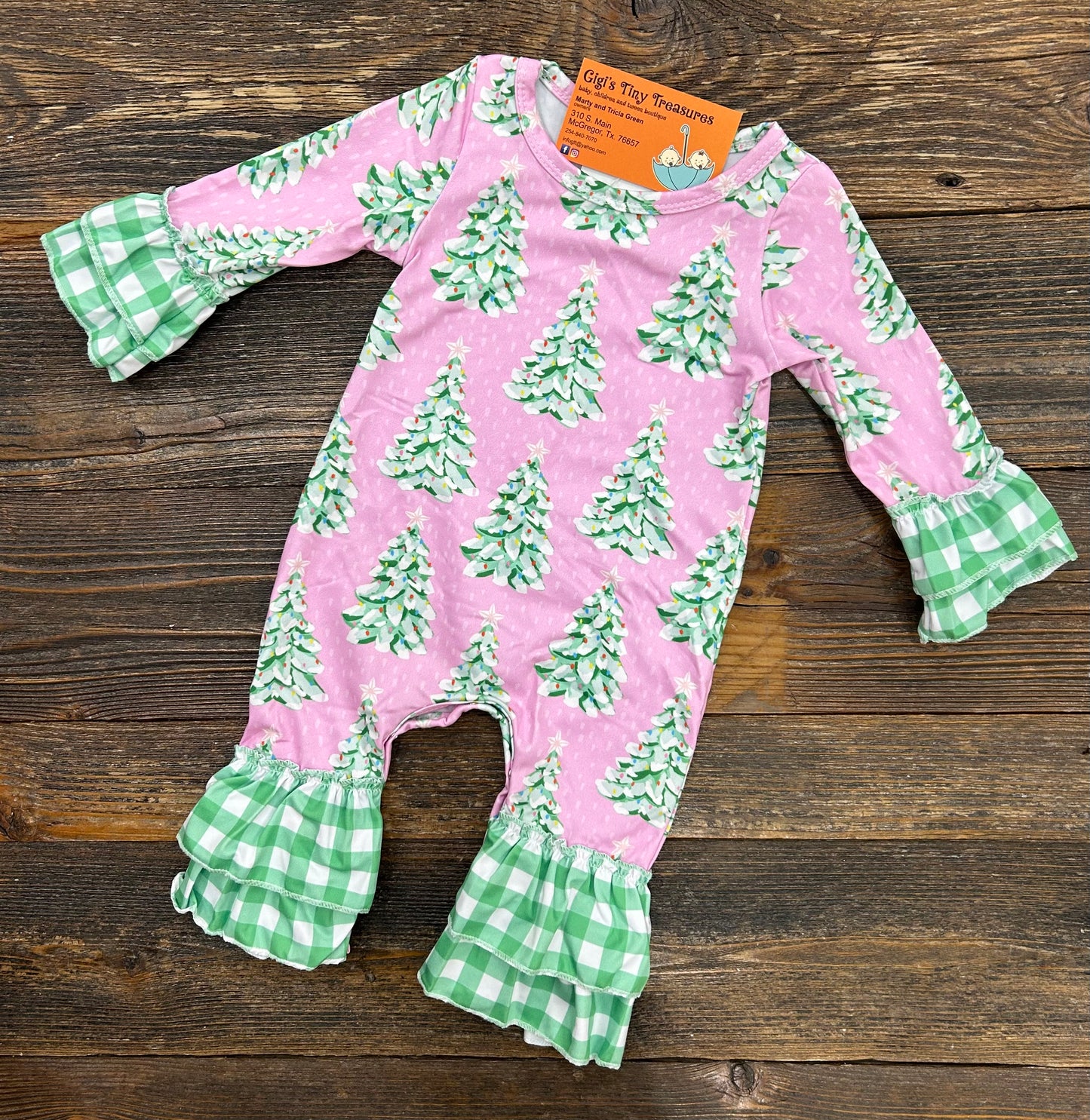 Pink Evergreen Romper