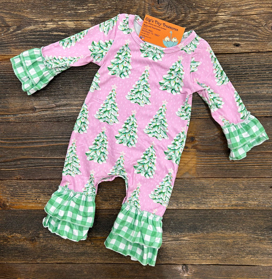 Pink Evergreen Romper
