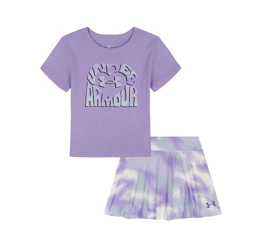 Under Armour Transparent Purple Top & Skort Set