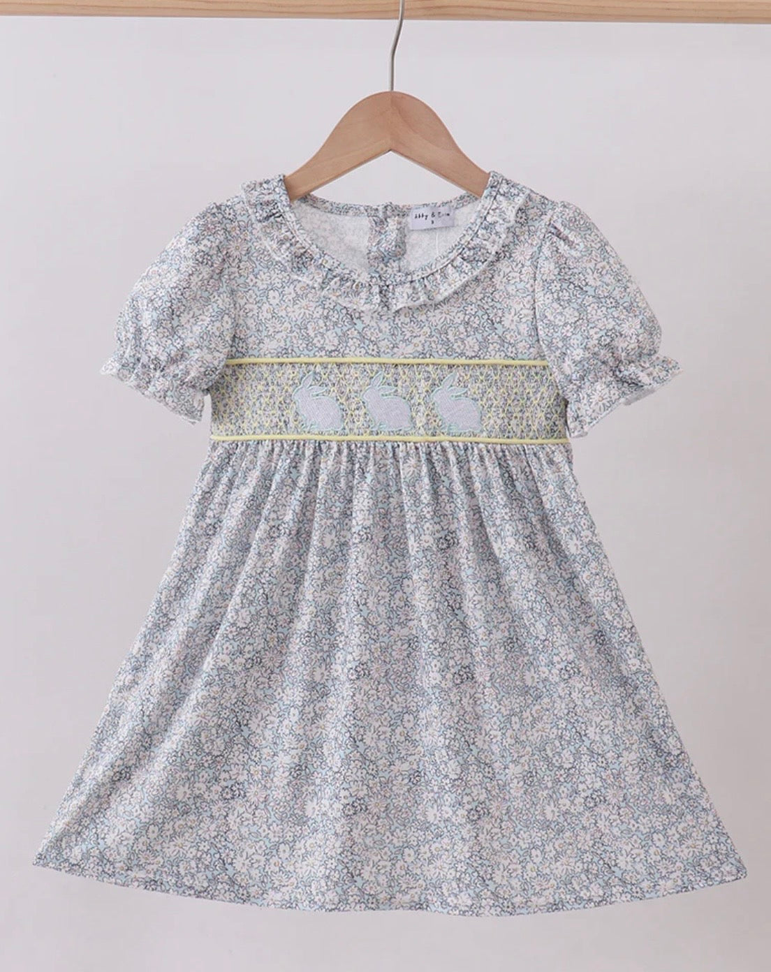 Floral Smocked Bunny Dress