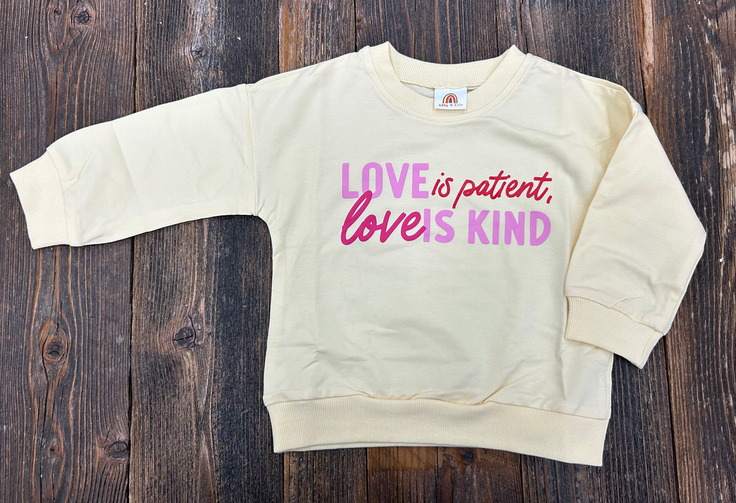 Cream Love Pullover