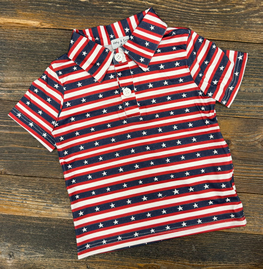Stars + Stripes Polo