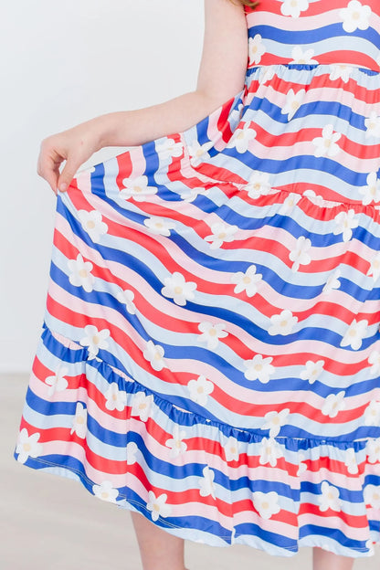 MR July Vibes Ruffle Maxi Dress