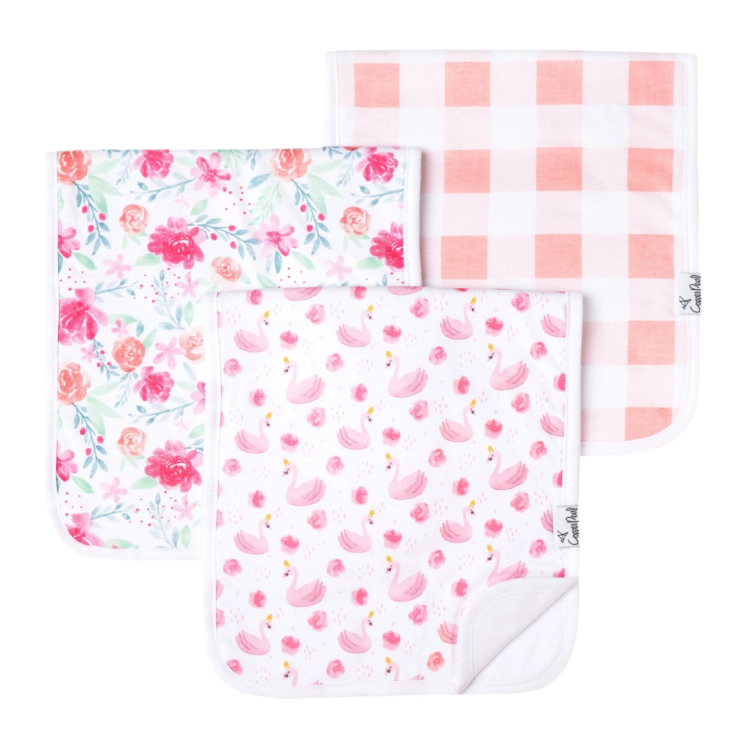 Copper Pearl Burp Cloths