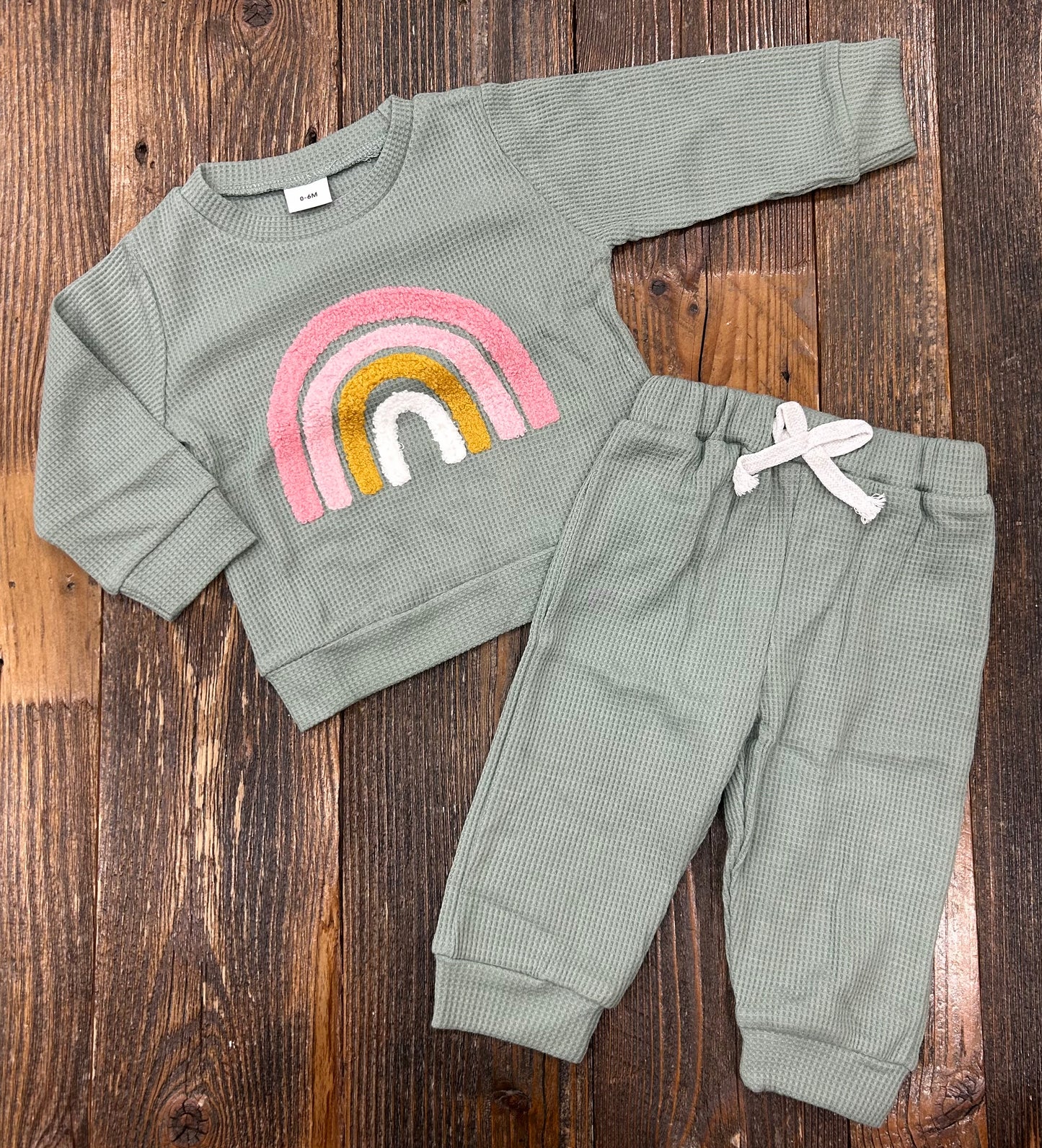 Sage Rainbow Jogger Set