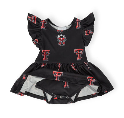 MR Texas Tech Black Raider Flutter Bodysuit