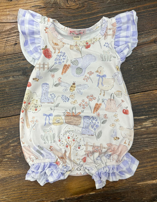 Periwinkle Farm Ruffle Romper