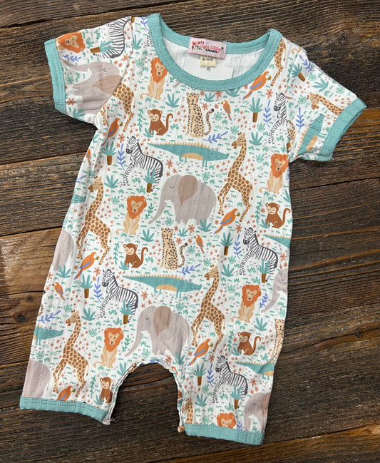 Aqua Zoo Boy Romper