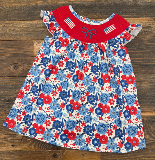 Floral Flag + Bow Dress