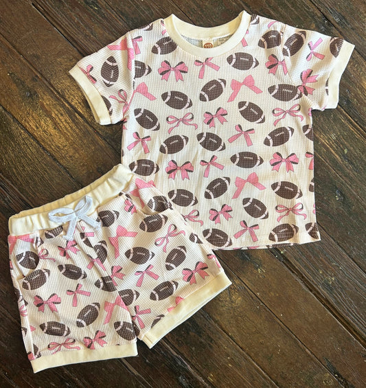 Football Coquette Short Set