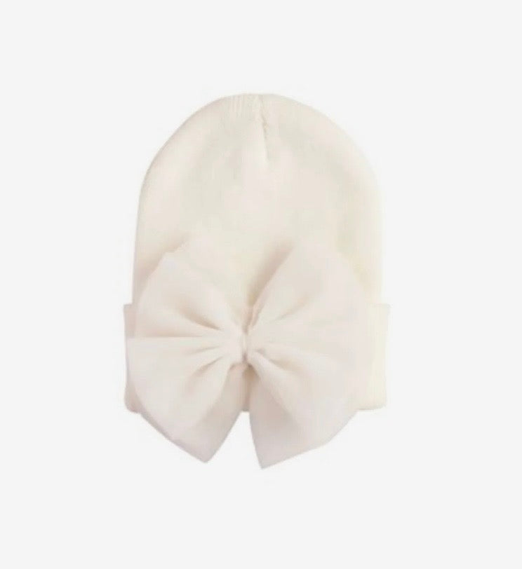 Mudpie Baby Bow Knit Hat
