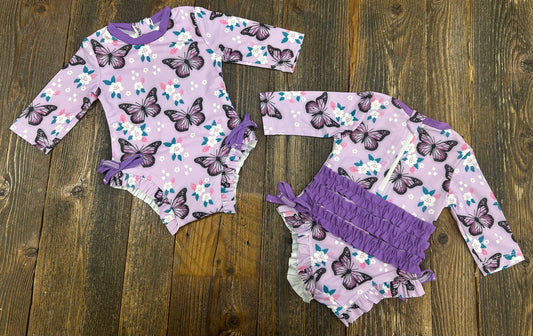 Butterfly Ruffle Rashguard
