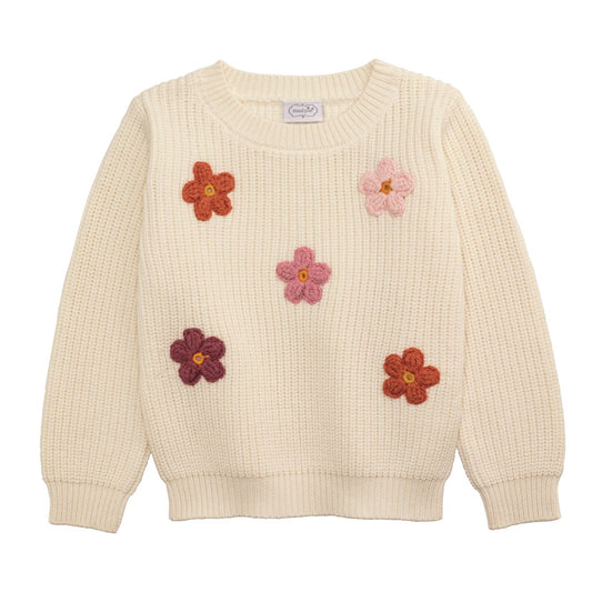 Mudpie Daisy Crew Neck Sweater