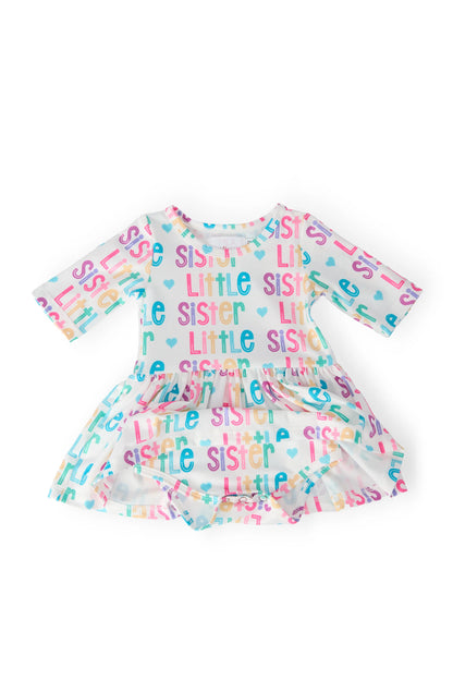 MR Little Sister 3/4 Twirl Bodysuit