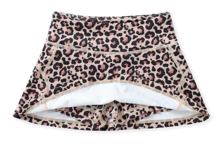 Swoon Kids Leopard Tennis Skirt