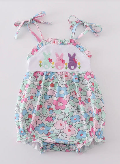 Floral Bunny Embroidered Bubble