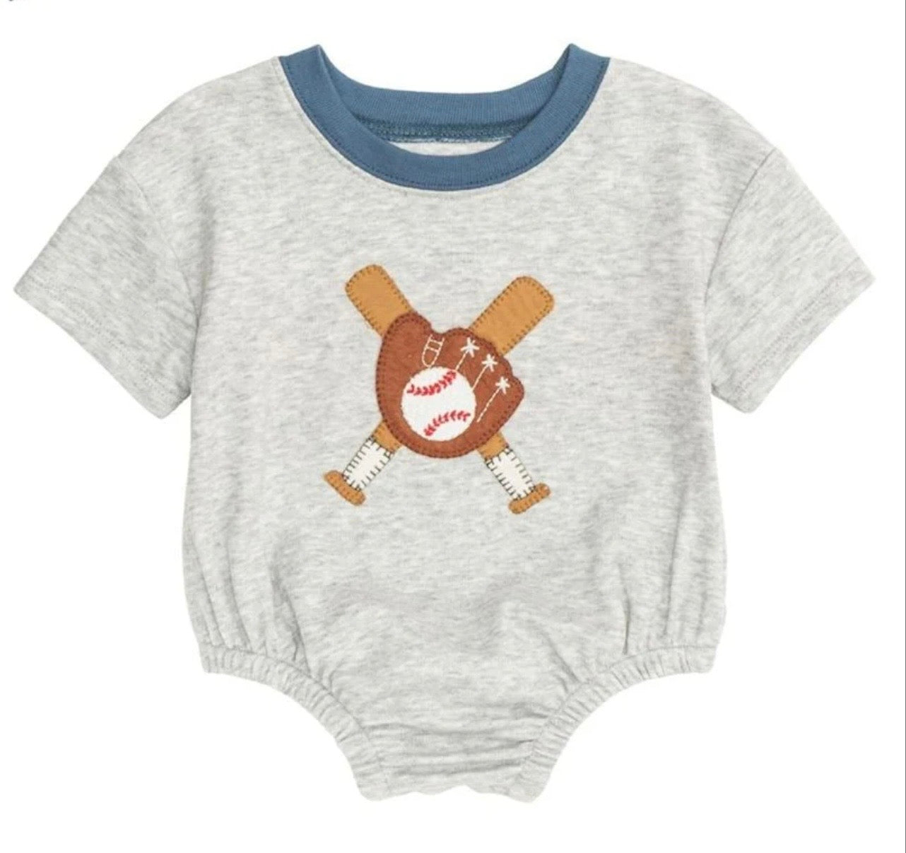 Mudpie Grey Baseball Tshirt Bubble