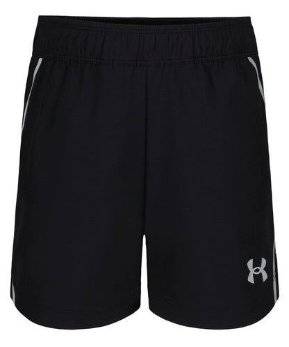 Under Armour Boys Black Silver Reflective 2-in-1 Shorts