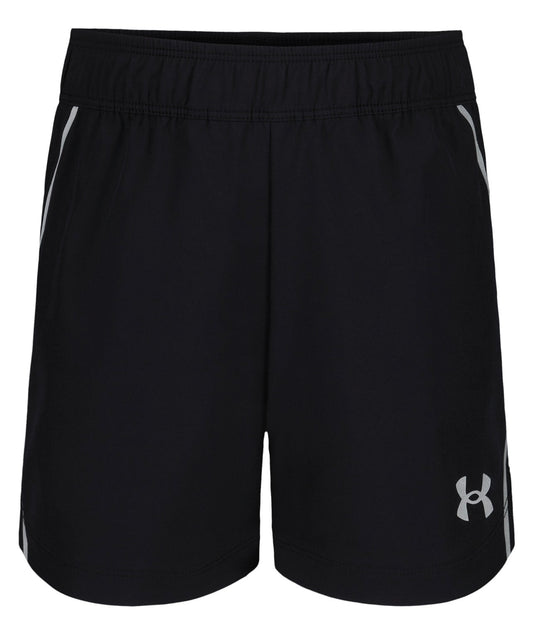 Under Armour Boys Black Silver Reflective 2-in-1 Shorts