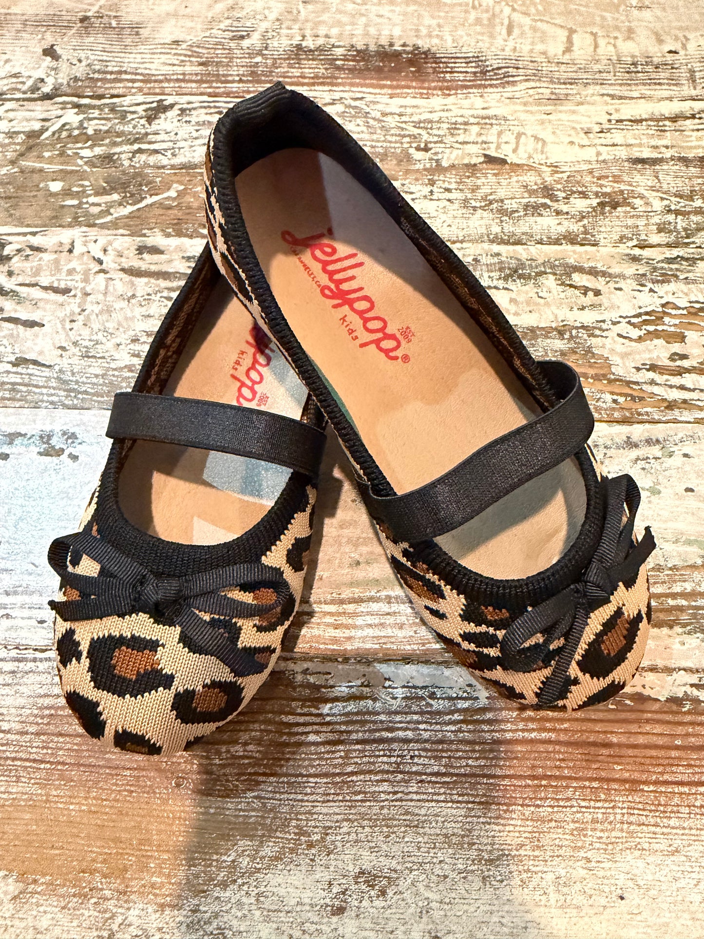 JellyPop Darania Leopard Knitted Slip On