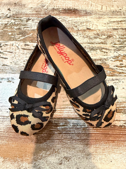 JellyPop Darania Leopard Knitted Slip On